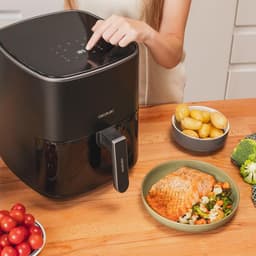 Heteluchtfriteuse - Airfryer - Gezond Koken - PerfectCook Technologie - 5.5 Liter - Zwart — thumbnail 4