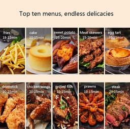 Heteluchtfriteuse - Airfryer - Gezond Frituren - 10 Voorgeprogrammeerde Menu's - 4 Liter - Roze — thumbnail 5