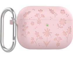 Allecto - Beschermhoes Airpods Pro 3 - Schattige cartoon-TPU siliconen hoes - Roze - Sleutelhaak - Mannen Vrouwen - Compatibel Airpods Pro 3 - Roze Model 2025