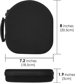 Allecto- Draagtas voor koptelefoon - Harde schaal reistas - Grijs - Bescherming opslag - Compatibel met diverse modellen - Kabel en oplader opslag - Geschikt voor B&O Beoplay - HX, H95, H9i, H9, H8i, H8, H7, H6, H4 2e generatie, H4, H2 — thumbnail 5