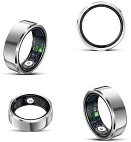 DrPhone RingSense V2 - Smart Ring - Europese ringmaat 65 - IP68 Waterdicht - 24-Uur Hartslagmonitoring – Slaapmonitor – Stappenteller – Mobiele App - Zilver — thumbnail 1