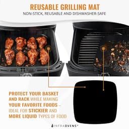 Allecto Olie-absorptie Vellen voor Air Fryer Stoommand - 10 stuks - Geperforeerd - Geschikt voor 7 inch/18 cm - Liners Papier - Vierkant — thumbnail 5