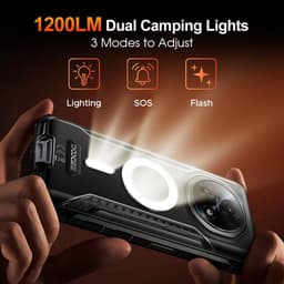 DOOGEE Fire 5 Ultra Robuuste Smartphone - 32GB RAM 256GB ROM - Gemini AI - 13000 mAh - IP68/IP69K Outdoor telefoon - 6,6 inch 90 Hz - Android 15 - NFC GPS - Oranje — thumbnail 2