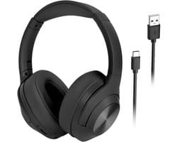 Krüger&Matz F2 Serie - Draadloze Over-ear Koptelefoon - Bluetooth 5.3 - Zwart of Grijs - Oplaadbare Batterij