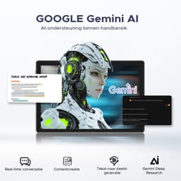 Aorlym P10 Pro - Tablet - 48 GB RAM (8+40 GB) + 128 GB ROM (2 TB/TF) - 10,1 inch HD 120 Hz - Android 16 - 8800 mAh - Gemini AI - T7250 - Face ID - Dubbele luidsprekers, complete accessoirebundel met toetsenbord en stylus - Zwart — thumbnail 5
