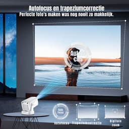 MIRA® Mini beamers - Projector - Mini beamer - Wit - 20cm x 11cm x 10cm — thumbnail 5
