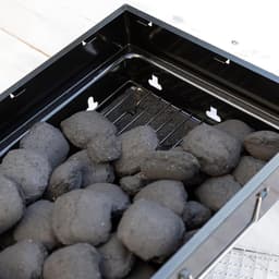 ATXANC BBQ Grill - Tafel Barbecue - Houtskoolbarbecues - Mini Houtskool Smoker - Opvouwbare inkapbare ruime tafel BBQ voor camping reizen vakantie compact — thumbnail 2