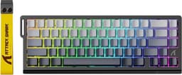 ATTACK SHARK X68 HE - Rapid Trigger - Hall Effect - 8000Hz - 0.01mm RT - Magnetisch Gaming Toetsenbord - RGB - 60% - QWERTY - Wired - Grijs — thumbnail 1