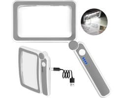Oplaadbaar Vergrootglas met Verlichting voor Lezen - Handheld en Lichtgewicht