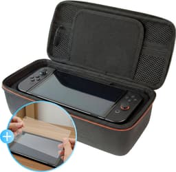 2BEFUN Case geschikt voor Nintendo Switch 2 - Incl. Screenprotector - Hoes - Beschermhoes - Opbergtas - Accessoires - Zwart — thumbnail 1