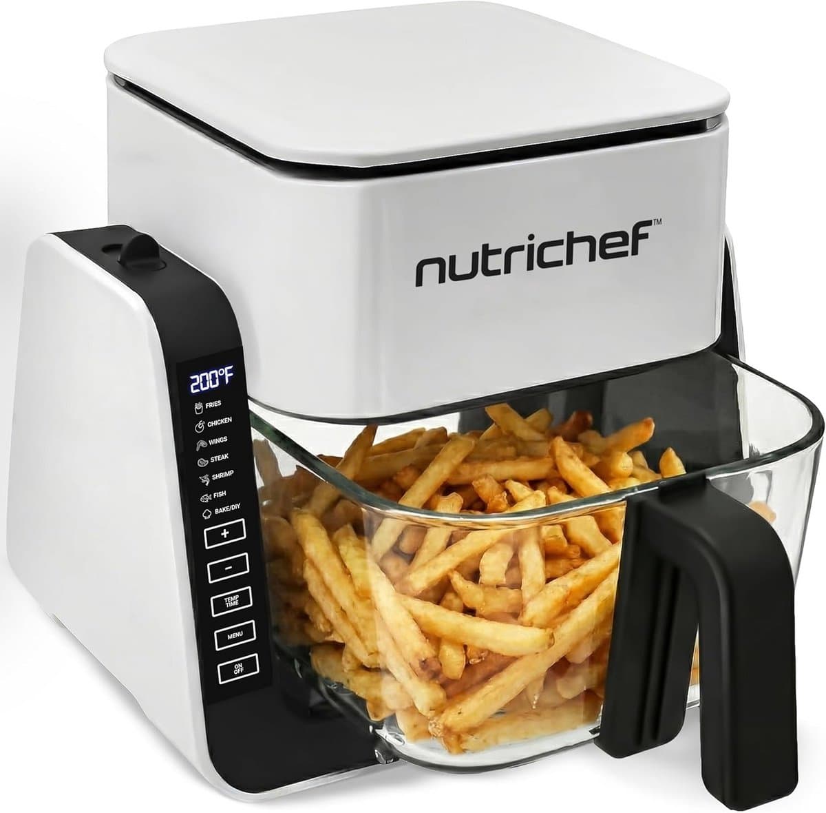 Heteluchtfriteuse en Grill Combo met Transparante Kom - 7 Programma's — afbeelding 1