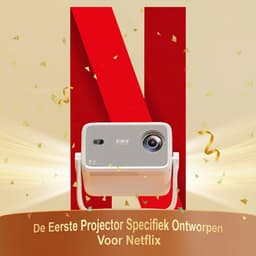 XGODY Gimbal N6 Beamer - Met GELICENCIEERD Netflix & Uitgebreide Apps - Natives 1080P, Autofocus - 700 ANSI Lumen, 4K-ondersteuning - KI-Spraakbediening - Voor de Ultieme Thuisbioscoop — thumbnail 2