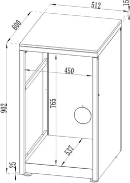 Cozze® Elements buitenkeuken 52 - koelkastmodule voor naadloze integratie en extra werkruimte — thumbnail 2