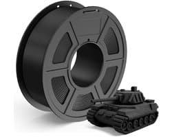 PLA 3D Printer Filament 1.75mm Zwart - 1kg Spoel - Hoge Precisie