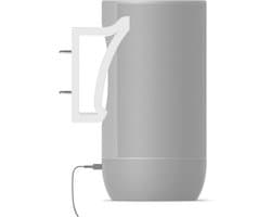 Wandsteun met Oplaadmogelijkheid voor Draadloze Speaker - Wit