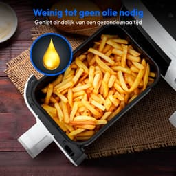 MEDION XXL Dubbele Airfryer P20 - 2 zones - 8,7 L - 2600 W - Matwit — thumbnail 8