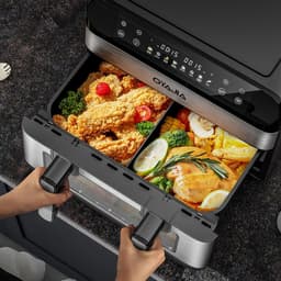 Dubbele Heteluchtfriteuse XL met Kijkvenster 8-in-1 Digitale Touchscreen Apparatuur — thumbnail 4