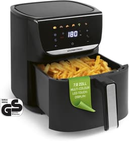 GOURMETmaxx AirGenius heteluchtfriteuse - 5,5 l Airfryer | Friteuse met 7 programma's | Minibakoven - Vetarm en lekker voor 3-5 personen | Heteluchtfriteuse met kleurendisplay, led-touchscreen — thumbnail 1