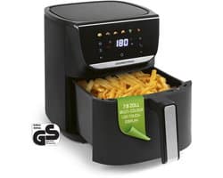GOURMETmaxx AirGenius heteluchtfriteuse - 5,5 l Airfryer | Friteuse met 7 programma's | Minibakoven - Vetarm en lekker voor 3-5 personen | Heteluchtfriteuse met kleurendisplay, led-touchscreen