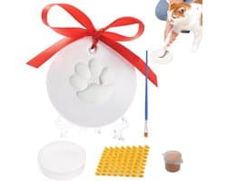 Pootafdruk Kit - Huisdier Herinnering - Aandenken Maken - Luchtdrogende Klei - 17 x 12 x 5 cm