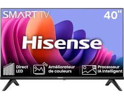 Smart TV - Full HD Televisie - Thuisentertainment - Dolby Audio - 40 Inch - Zwart