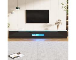 Moderne TV-Kast Hoogglans 180 cm - Staand of Wandmontage - Inclusief LED Verlichting