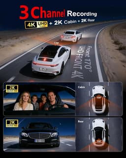 4K Dashcam voor Auto - Hoge Resolutie Rijbeveiliging — thumbnail 4