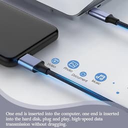 USB-C naar Micro-B Kabel voor Externe Harde Schijf SSD Opladen - 5 Gbps Snelheid - 0.5 Meter — thumbnail 3