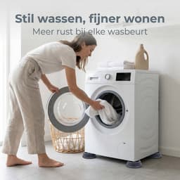 Cheqo® Trillingsdempers Wasmachine - Wasmachine Dempers - Wasmachine Verhoger - Anti Trillingsdempers Wasmachine - Anti Vibratie Dempers Wasmachine - Wasmachine Voetjes - Wasmachine Pootjes - Demper Pads Wasmachine — thumbnail 6