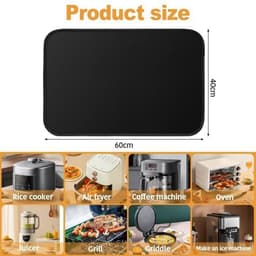 Hittebestendige siliconen bakmat 60x40cm - Geschikt voor ovens, airfryers, magnetrons en als bescherming voor aanrechtbladen. — thumbnail 1