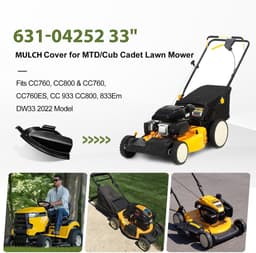 Mulchafdekking Grasmaaier - Grasopvanghoes - Gazon Mulchen - Effectief Grasbeheer - 33 Inch — thumbnail 4