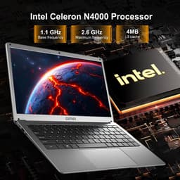 GMR - 14 Inch Ultra Slim Laptop - Intel Celeron - 6GB DDR4 RAM - 128GB SSD - Windows 11 voor Thuis, Office en Studie Notebook — thumbnail 3