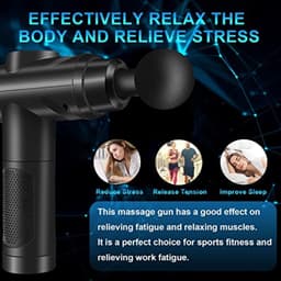 Draadloos massagepistool met 10 opzetstukken en touchscreen - Krachtige percussiemassage voor spierherstel — thumbnail 3