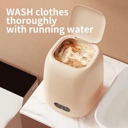Rolu Mini Wasmachine – Wasmachine Met Centrifuge – 9 Liter – Ideaal Voor Studenten Of Camping – Draagbare Mini Wasmachine - 1.35 KG — thumbnail 4