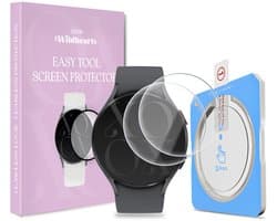 xoxo Wildhearts screenprotector geschikt voor Samsung Galaxy Watch 5 - 40mm - Gehard glas - Beschermglas - Duopack - Glasplaatje - Eenvoudig te installeren met one-click tool - 2 stuks