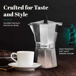 Italiaans Koffiezetapparaat voor 6 Kopjes - Perfecte Espresso voor Thuis — thumbnail 2