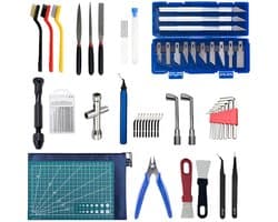 Killogood 3D printer gereedschapsset - 3D printer accessoireset - 63-delige 3D printer gereedschapsset - inclusief nozzle reinigingsset - ontbraamgereedschap - tang - demontagegereedschap - voor het reinigen en onderhouden van 3D printers.
