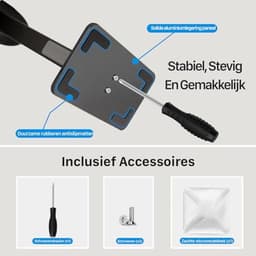 Hoofdtelefoonstandaard met Slaapmodus - Aluminium met Siliconen Kussen, Gaming Accessoire voor Bureau - Zwart — thumbnail 3