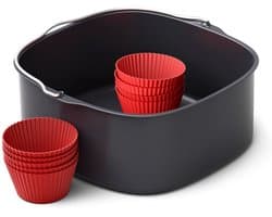 Philips Ovenschaal & Bakblik Airfryer Accessoire - HD9957/00 - Geschikt voor Philips - Bakset met 9 muffinvormen — thumbnail 1