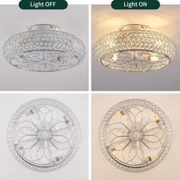 Plafondventilator met Licht en Afstandsbediening - 50,8 cm Diameter — thumbnail 5
