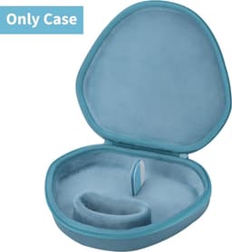 Harde Beschermhoes - Draagbare Case - Hoofdtelefoon Opslag - Automatische Slaapmodus - 24x22x6cm - Lichtblauw — thumbnail 5