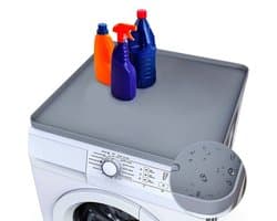 Opbergmat voor wasmachine, antislip en waterdichte bovenplaat voor wasmachine en droger, organizer voor wasmiddel en wasverzachter, wasmachineaccessoires - 1 stuk