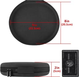 Hoofdtelefoon Hoes - Draagbare Case - Veilige Opslag - Automatische Slaapmodus - 22.5 x 20.5 x 5 cm - Donkergrijs — thumbnail 5