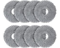 8x Dweilpads geschikt voor Dreame L10s Pro Ultra ,L10s Ultra Gen 2, L10s Ultra Heat - Microvezel Moppads - Wasbaar