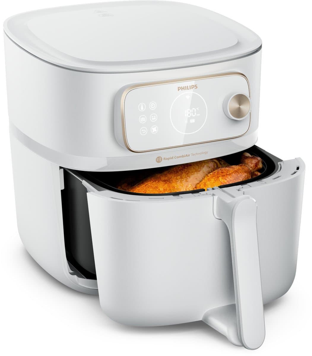 Philips 7000 series HD9876/20 friteuse Enkel 8,3 l Vrijstaand 2200 W Heteluchtfriteuse Wit — afbeelding 1