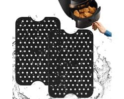 2pcs Air Fryer Silicone Pot - Silicone Air Fryer Liner - Reusable Non-Stick Air Fryer Basket - Air Fryer Accessory voor Thuis Keuken - Keukenbenodigdheden