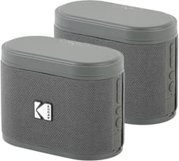 Kodak SoundBrix Bluetooth Speaker – Draadloze Muziek Box –5W RMS - 2pcs – Grijs — thumbnail 1