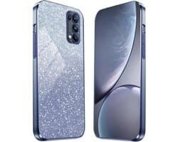 Allecto Plus - Slimme siliconen TPU hoes voor Oppo Find X3 Lite - Blauw, schokbestendig, krasbestendig