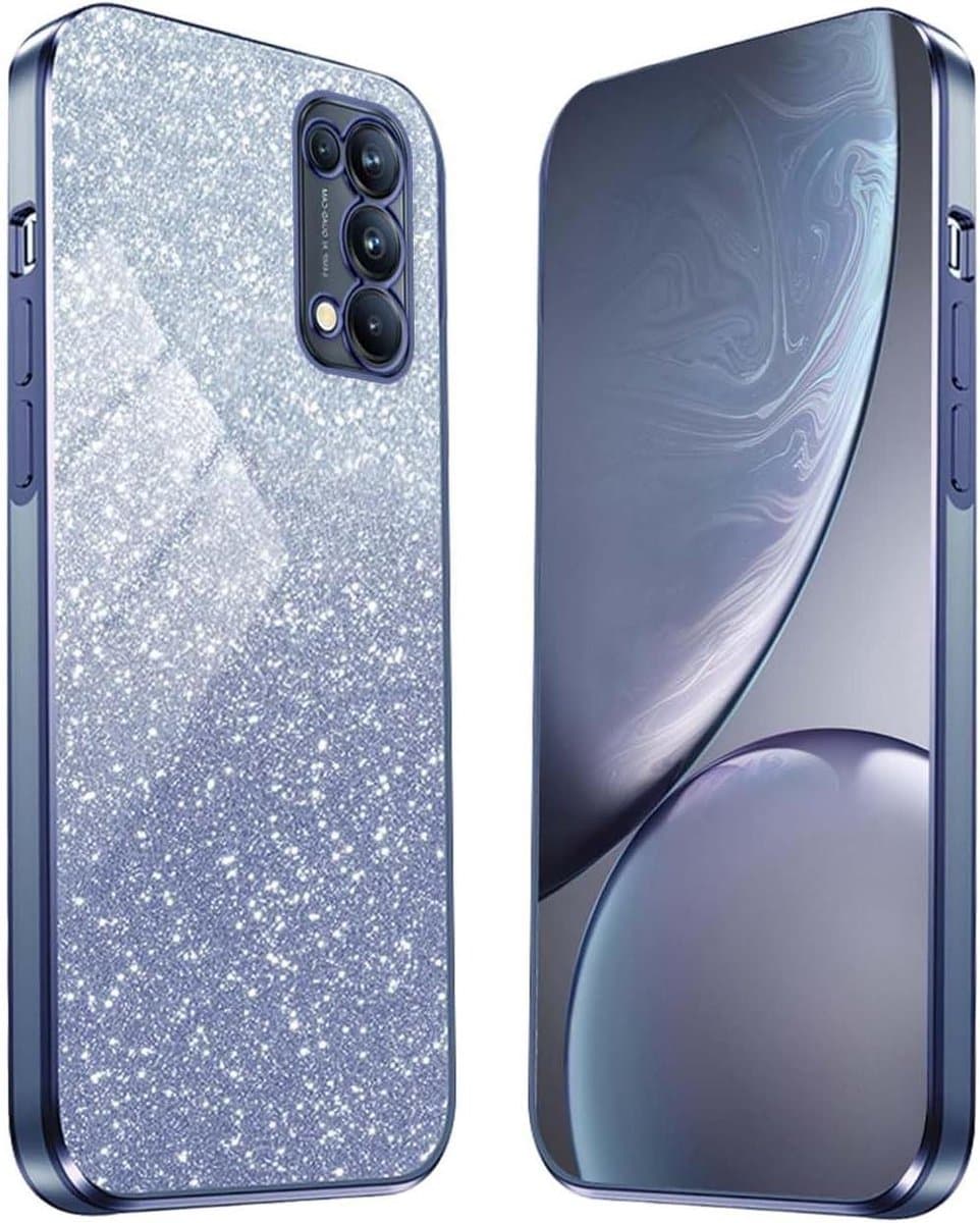 Allecto Plus - Slimme siliconen TPU hoes voor Oppo Find X3 Lite - Blauw, schokbestendig, krasbestendig — afbeelding 1