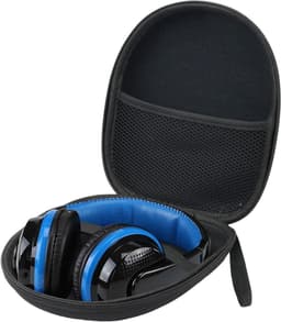 Allecto Plus - Beschermhoes voor Over Ear/On Ear Koptelefoon - Opbergzak voor Hoofdtelefoon - 22 x 19 x 6 cm - Zwart — thumbnail 1
